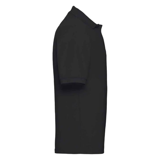 Russell Unisex Adult Classic Polycotton Polo Shirt (Black) - Image 3