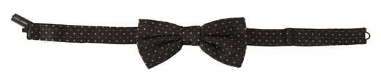 Corbata Papillon para Hombre en Seda 100% con Lunar Gris de Dolce & Gabbana - Image 2