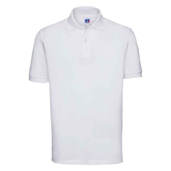 Russell Mens Classic Cotton Pique Polo Shirt (White) - Image 1