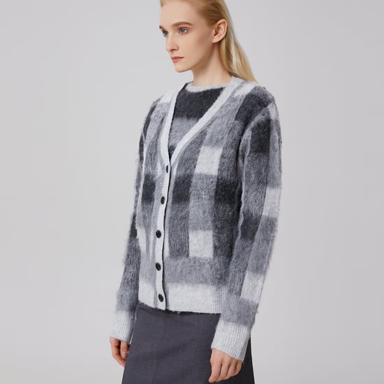 Check pattern cardigan - Image 4
