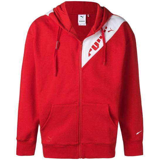 Puma x Ader Error Full Zip Hoodie Hooded Sweatshirt Red White 578492 64