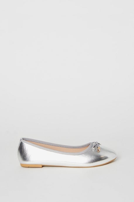 Flower Girl Ariel Bow Detail Ballet Pumps