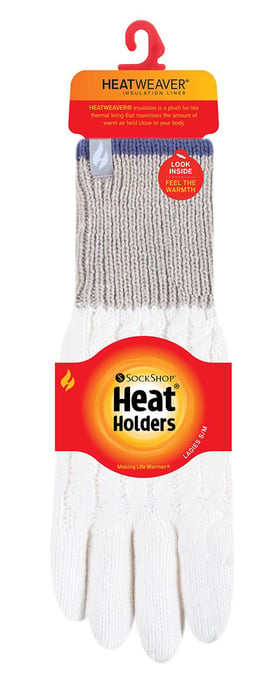 Heat Holders - Guantes térmicos de invierno para mujer estilo Kisdon - Crema - Image 2