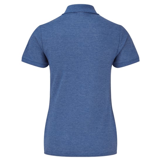 Fruit Of The Loom Womens Lady-Fit 65/35 Short Sleeve Polo Shirt (Heather Royal) - Image 2