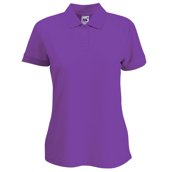 Fruit Of The Loom Womens Lady-Fit 65/35 Short Sleeve Polo Shirt (Purple) - Image 1