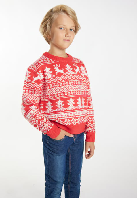 Mo Pullover red white - Image 3