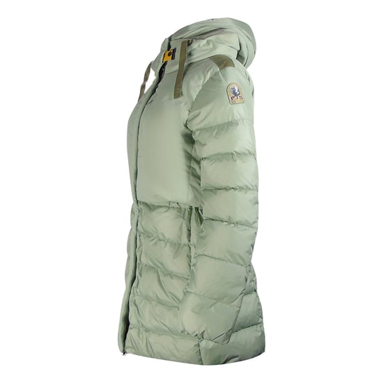 Parajumpers Inga Nile Green Long Hooded Down Jacket