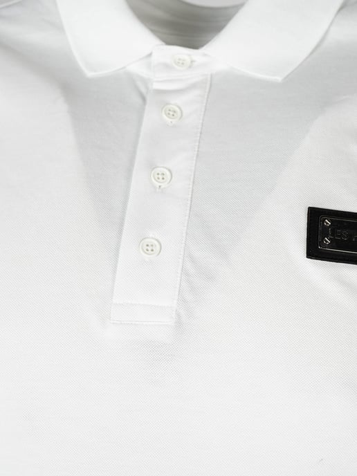 Les Hommes Polo Shirt Pique Men's White