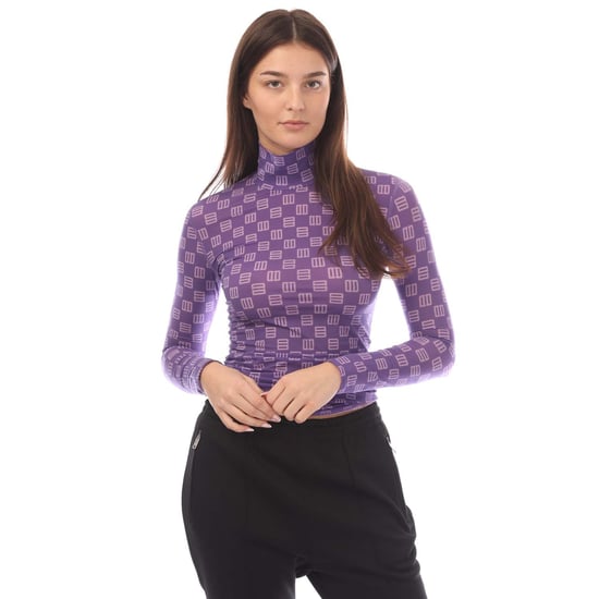 Women's Ambush Monogram Fitted Turtleneck Top in Purple - Image 2