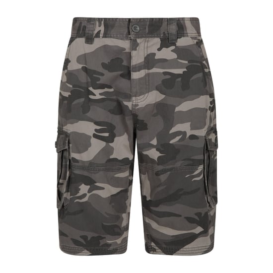 Mountain Warehouse Mens Camo Cargo Shorts (Black) - Image 1