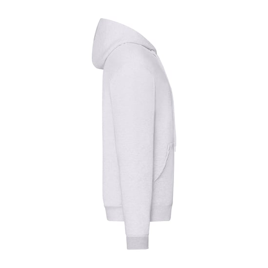 Fruit Of The Loom Mens Classic Heather Zipped Hoodie (White) - Image 3