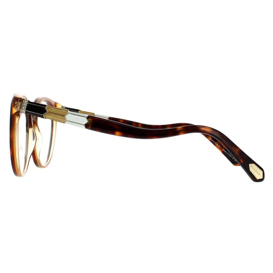 Bvlgari Cat Eye Ladies Havana Amber Yellow Clear Glass frames - Image 3