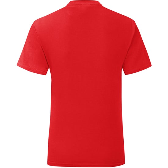 Fruit Of The Loom Mens Iconic T-Shirt (Pack of 5) (Red) - Image 2