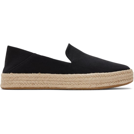 TOMS Carolina 100% Cotton Women's Black Espadrilles - Image 5