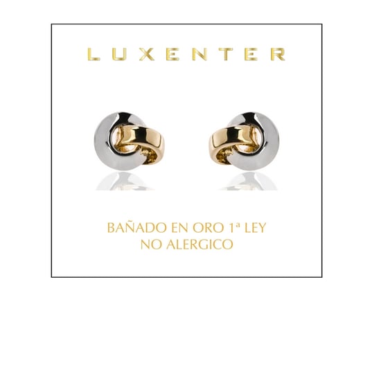 Luxenter Bocar Earrings finished in 18 Kts Yellow Gold