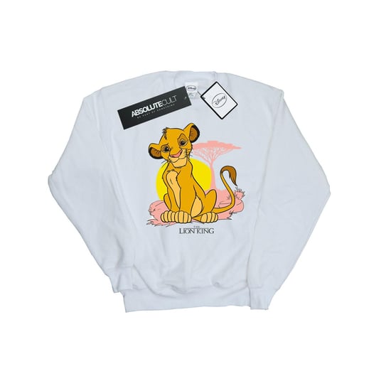 Disney Womens/Ladies The Lion King Simba Pastel Sweatshirt (White)