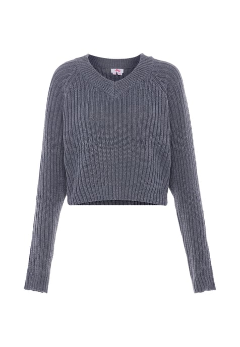 Mymo Pullover women dark grey melange - Image 1