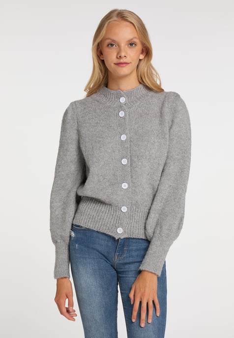 Mymo Cardigan women Grey melange - Image 3