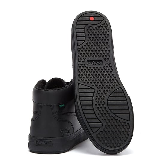 Kickers Tovni Hi Leather Mens Black Shoes - Image 4