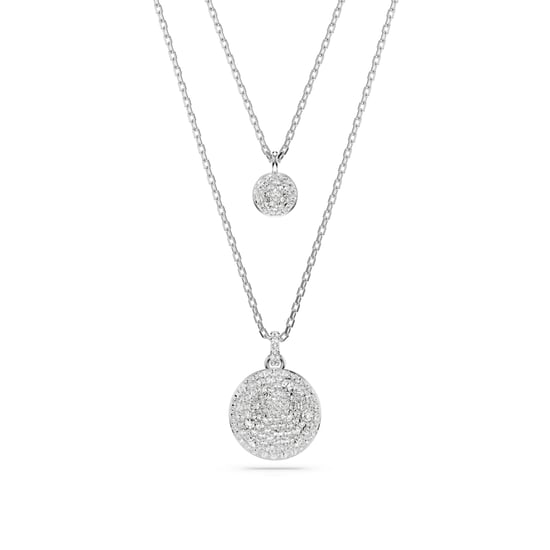 Swarovski 'Meteora' Women's Base Metal Necklace - Silver 5684244 - Image 1
