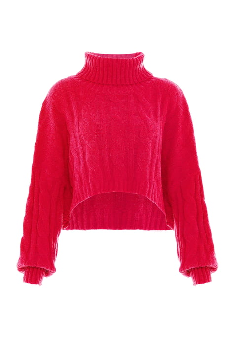 Mymo Turtleneck pullover women pink - Image 1