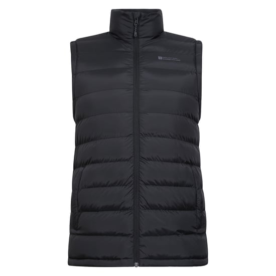 Mountain Warehouse Mens Seasons Faux Fur Lined Padded Gilet (Black) - Image 1