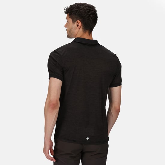 Regatta Mens Remex II Polo Shirt (Black)