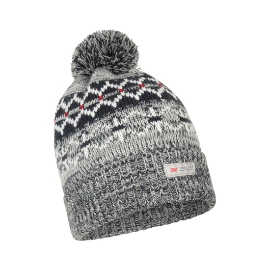 Mountain Warehouse Mens Fair Isle Thinsulate Beanie (Navy) - Image 5
