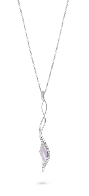 Orphelia 'Zena' Women's 925 Sterling Silver Chain with Pendant - Silver ZK-7172 - Image 1