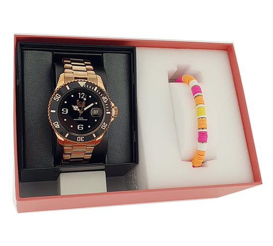 Caja de Regalo Ice Watch - Ice Steel - Oro Rosa - M - Reloj para Hombre en Oro Rosa con Joyas Multicolor 020909 - Image 4
