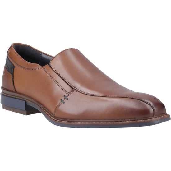 Pod Spear Leather Men's Cognac Slip-On Shoes - Image 1