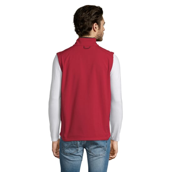 SOLS Mens Rallye Softshell Sleeveless Gilet (Pepper Red) - Image 2