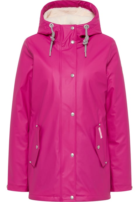 myMo rain jacket with woven fur lining keepsudry - Image 1