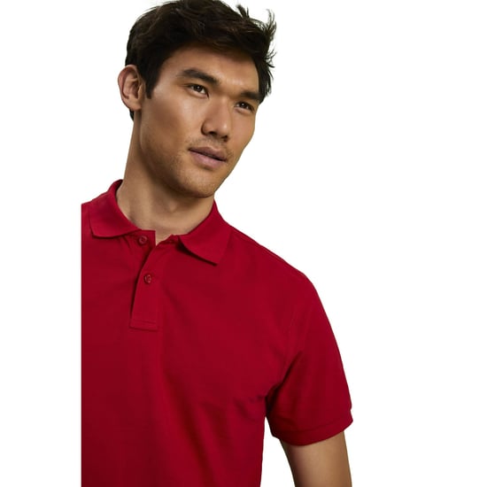 Asquith & Fox Mens Plain Short Sleeve Polo Shirt (Cherry Red) - Image 3