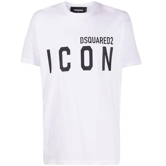 Dsquared2 ICON Black Print White T-Shirt