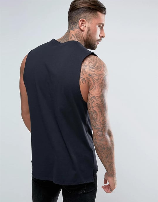 Nike Camiseta Sin Mangas Con Logo Retro En Negro - Image 2