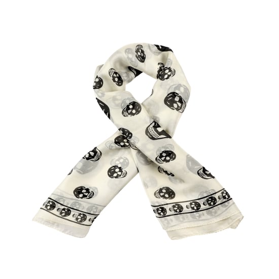 Skull Silk Scarf - Image 5