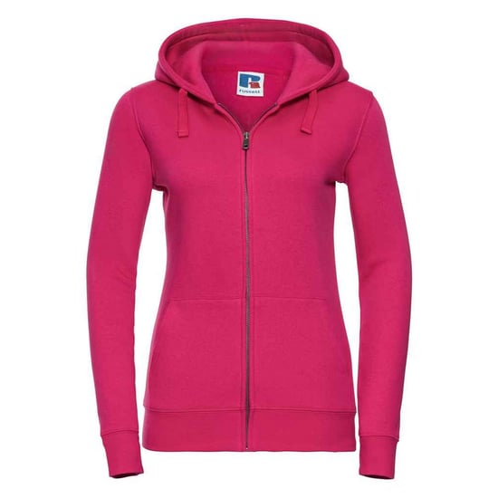 Russell Womens/Ladies Authentic Full Zip Hoodie (Fuchsia) - Image 1