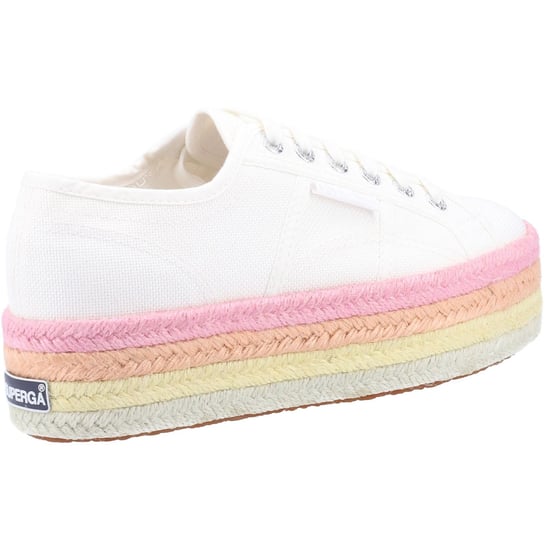 Superga 2790 Multicolor Rope 100% Cotton Women's White/Candy Multicolour Trainers - Image 2