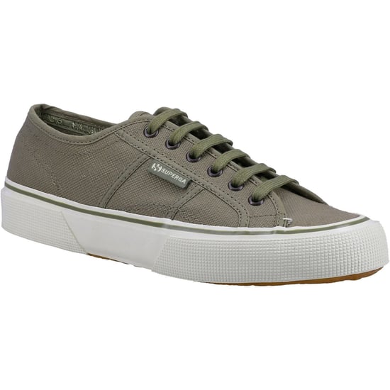 Superga 2490 Bold Cotton Men's Green Safari Trainers - Image 1