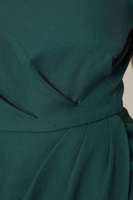 Ruffle Cape Sleeve Wrap Skirt Midi Dress - Image 5