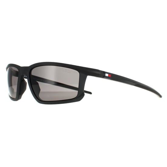 Tommy Hilfiger Rectangle Mens Matte Black Grey Polarised  TH 1914/S