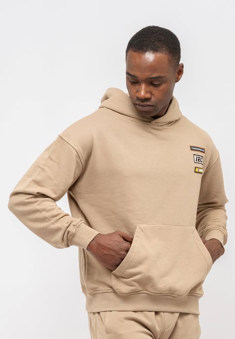 Tom Barron Men's Embroidered Badge Casual Tracksuit Oversize