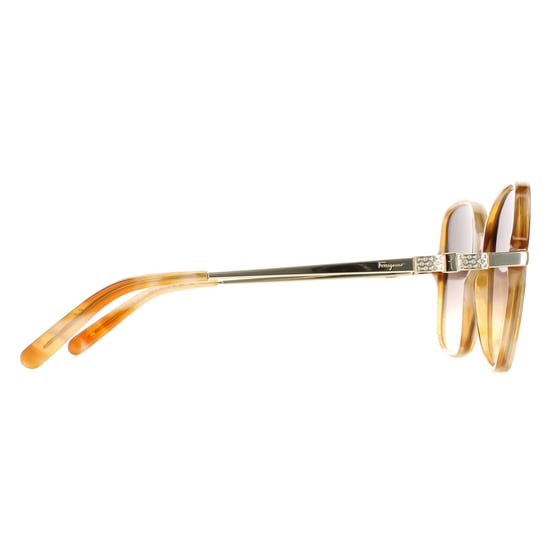 Salvatore Ferragamo gafas de sol SF990SR 218 Rubio Habana Gris Gracient - Image 4
