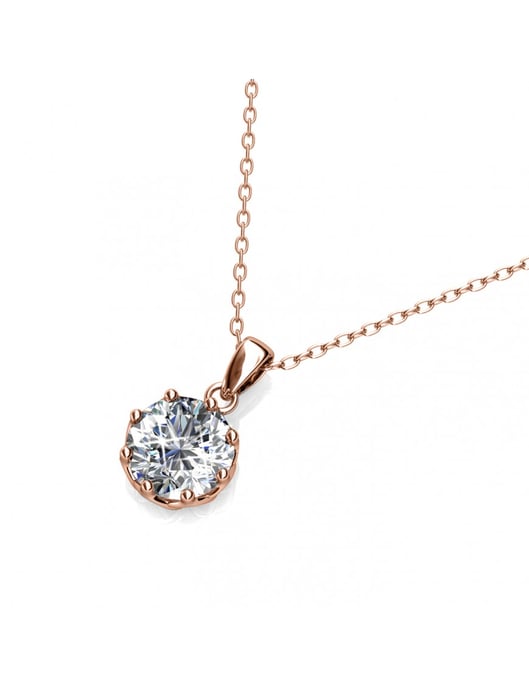 Colgantes Lily - Oro rosa y cristal - Image 3