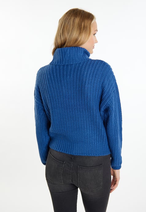 Mymo Knitted pullover women marine - Image 4
