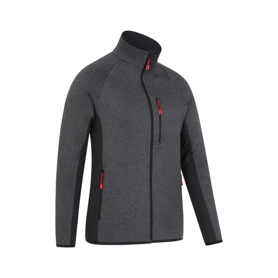 Mountain Warehouse Mens Treston Full Zip Fleece Jacket (Black)