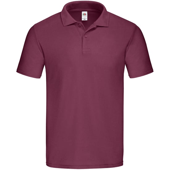 Fruit of the Loom Mens Original Pique Polo Shirt (Burgundy) - Image 1