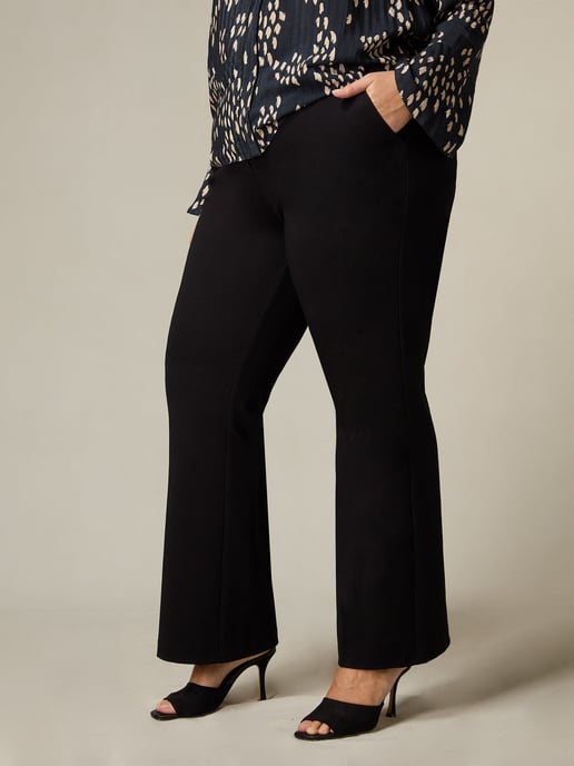 Black Ponte Bootleg Trousers