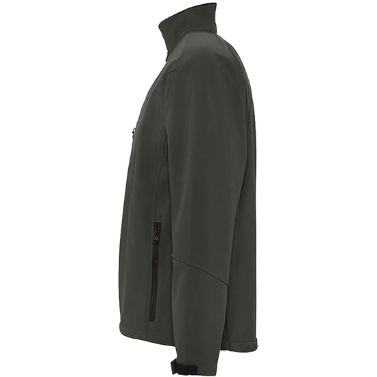 SOLS Mens Relax Soft Shell Jacket (Breathable, Windproof And Water Resistant) (Charcoal) - Image 3
